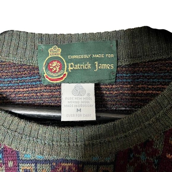 VTG Patrick James Merino Wool Sweater Medium - Picture 3 of 3